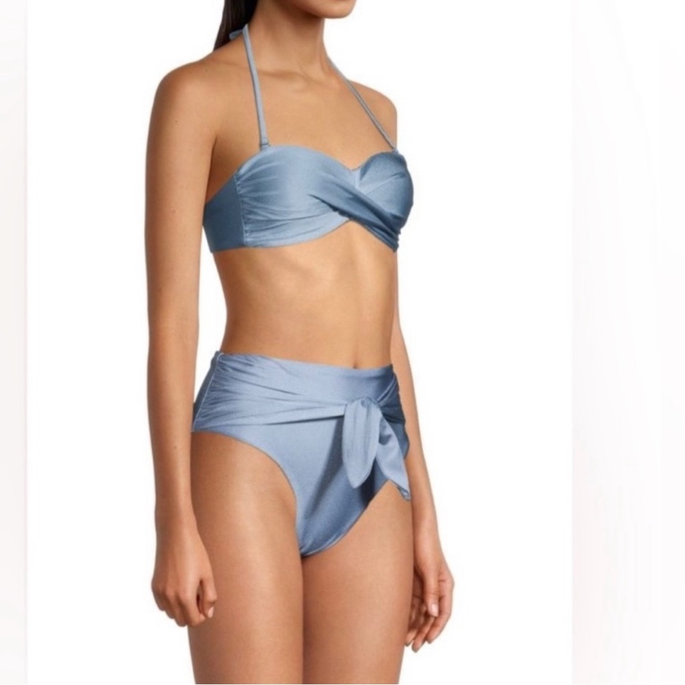 Veronica Beard  2 piece swimsuit Lina
Twist Bandeau M  & Azoia Bottom S
